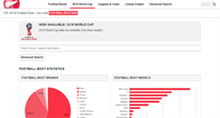 Desktop Screenshot of footballbootsdb.com